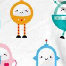 Load image into Gallery viewer, Cute Robots Ruffle Dress (SWS5032)-Dresses-Sparkledots-sparkledots