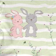 Load image into Gallery viewer, Cute Bunnies on Sage Twirly Dress (SWS5044)-Dresses-Sparkledots-sparkledots