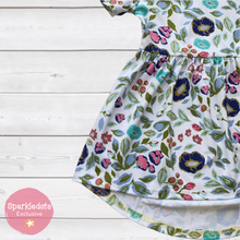 Load image into Gallery viewer, Light Blue Floral Tunic (SWS1034)-Dresses-Sparkledots-sparkledots