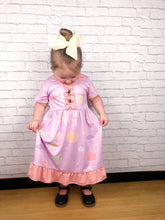 Load image into Gallery viewer, Kitties in the Night Sky Ruffle Dress (SWS5026)-Dresses-Sparkledots-sparkledots