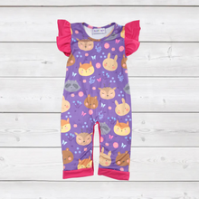 Load image into Gallery viewer, Animal Faces Romper (SWS5115)-Jumpsuits & Rompers-Sparkledots-sparkledots