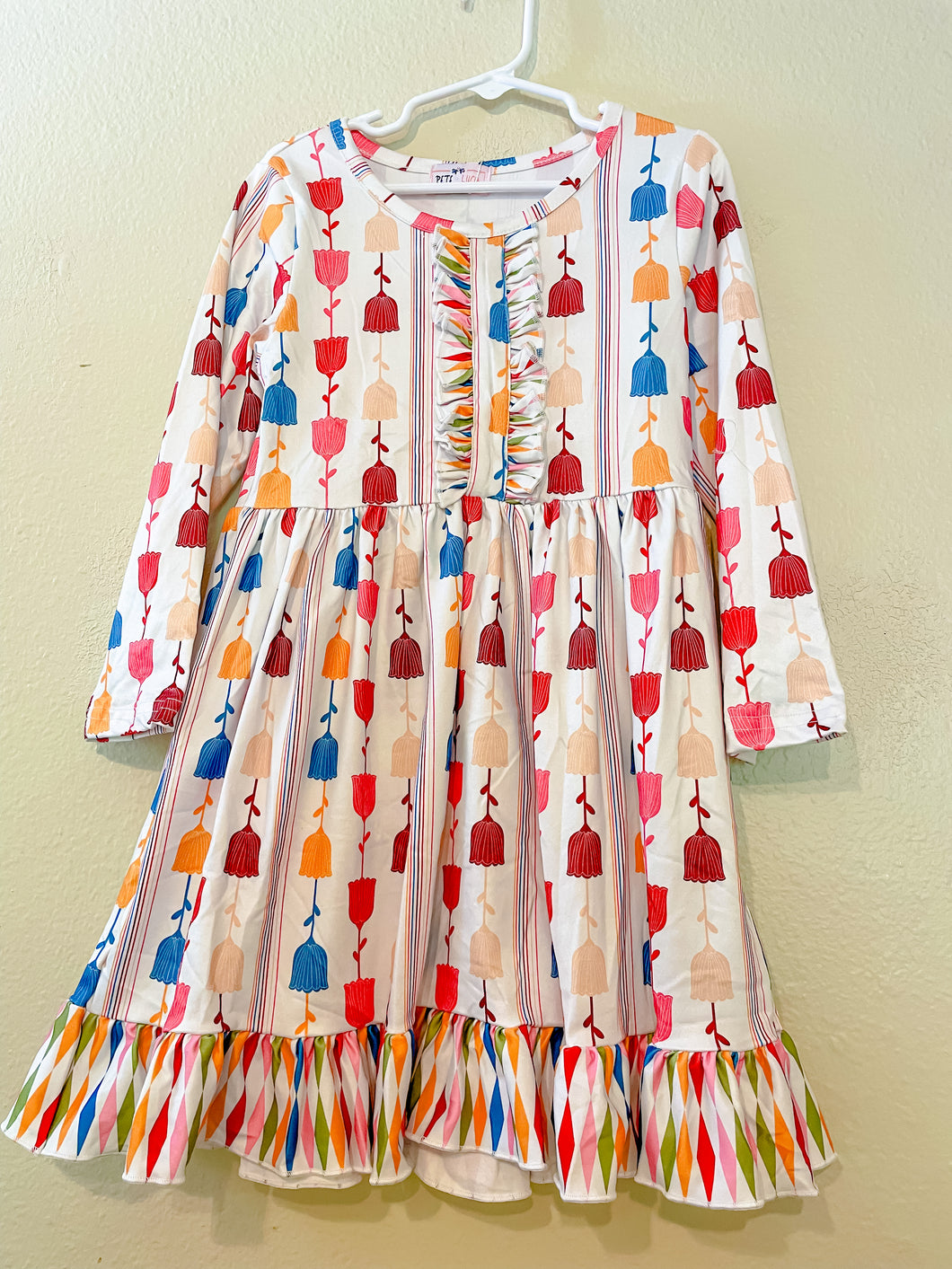 Floral stripes dress size 5