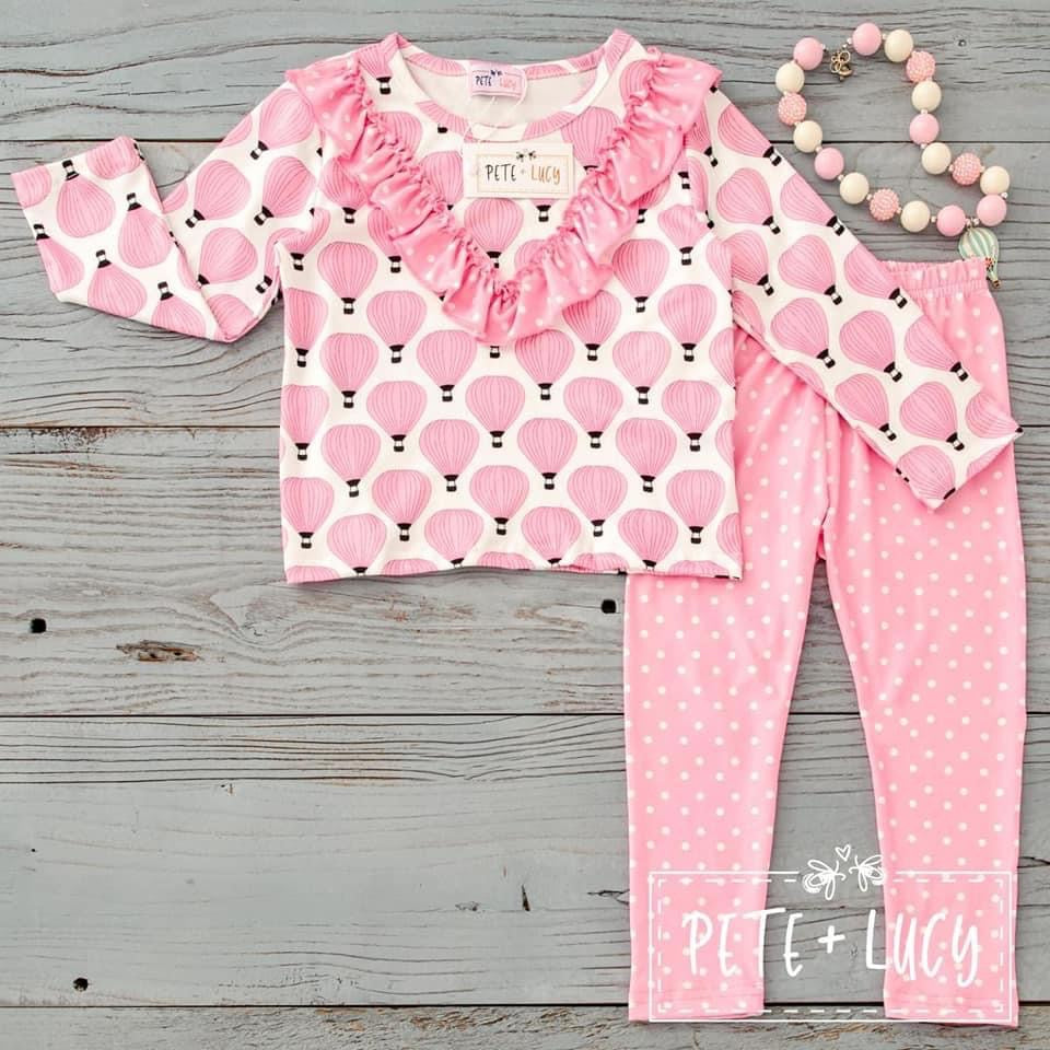 Pink Balloons pant set size 4