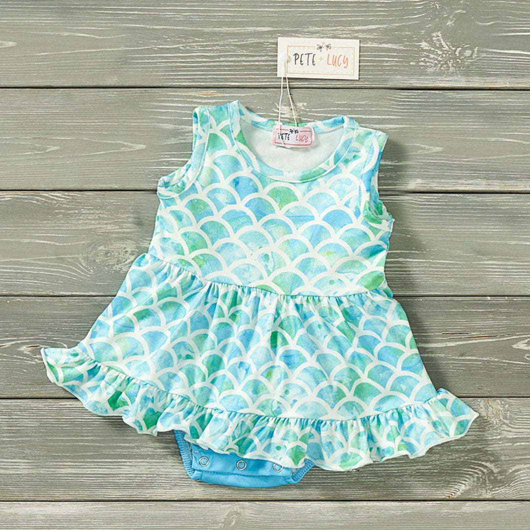 Marvelous Mermaid infant romper