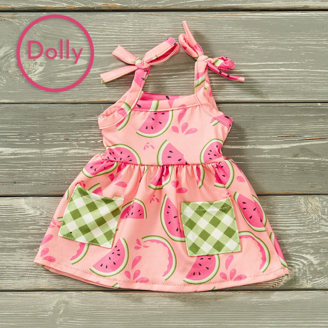 Watermelon Picnic Dolly dress
