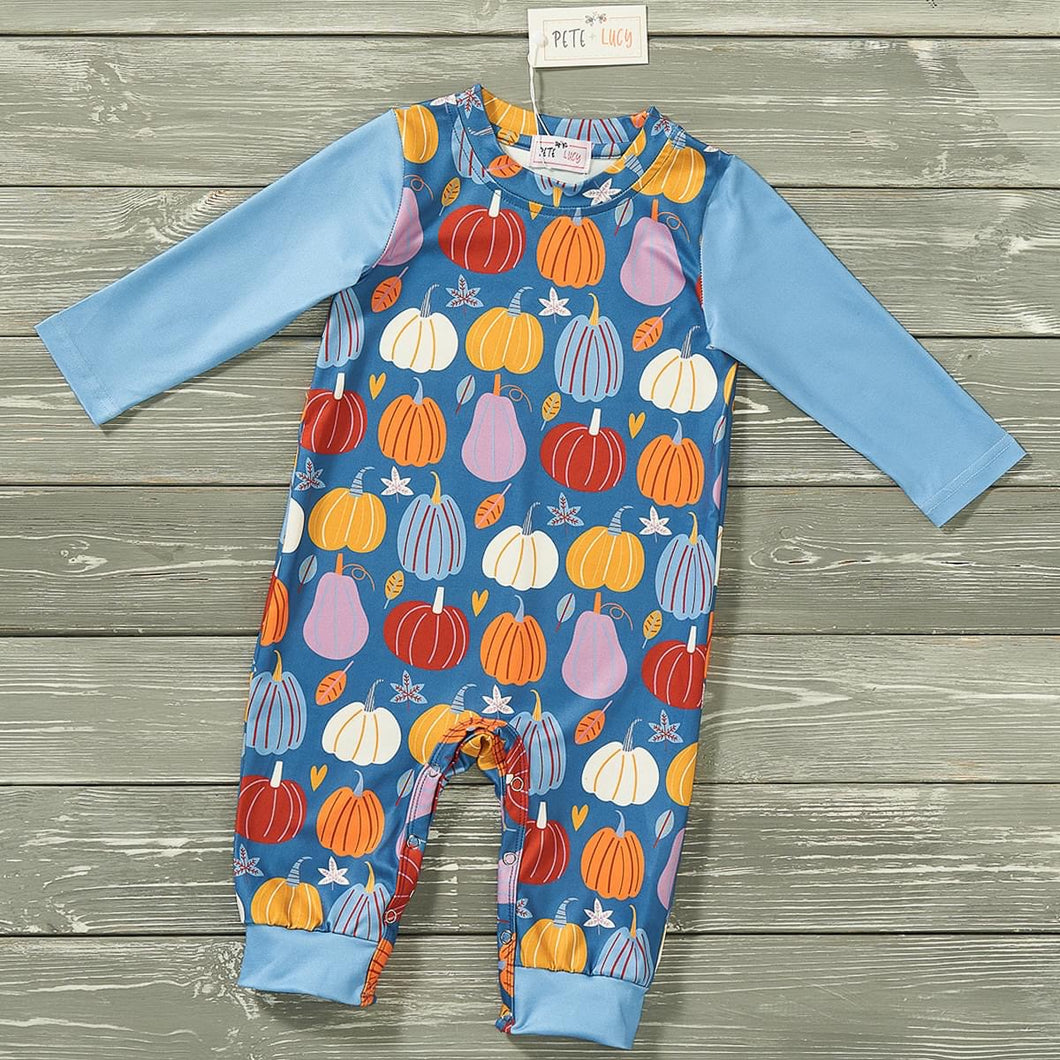 Pumpkin Spice Pals infant romper **PREORDER