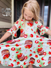 Load image into Gallery viewer, Twirly Apple Dress
