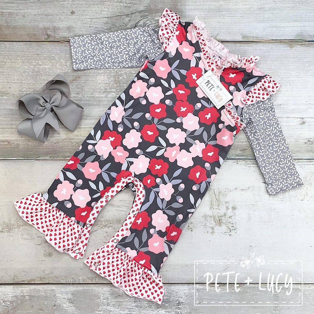 I Live Poppies romper
