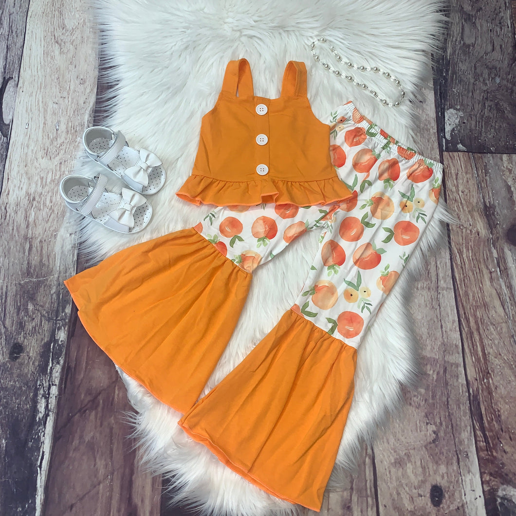 Peach Tank & Bell Set