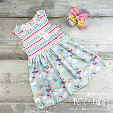 Load image into Gallery viewer, Rainbows&amp;Rainboots Dress
