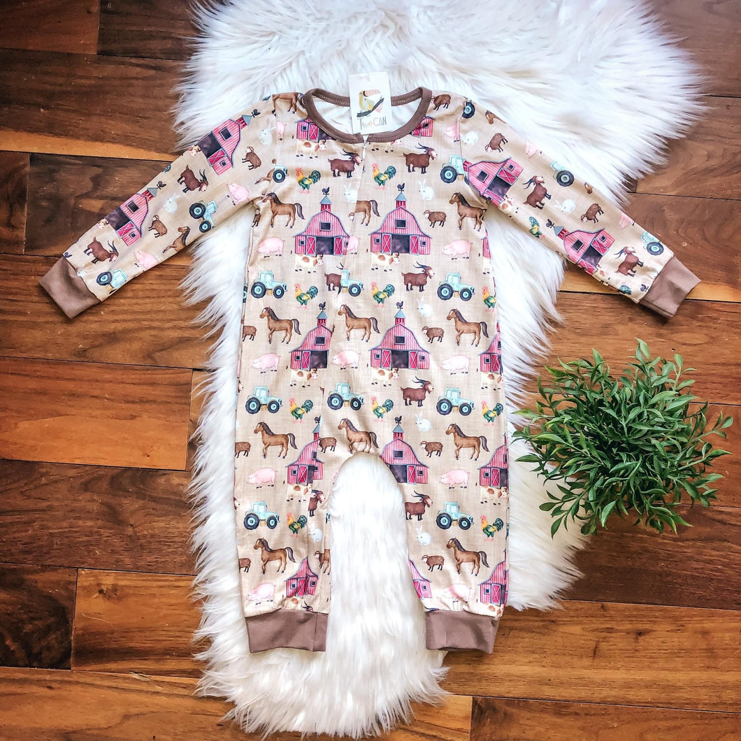 E-I-E-I-O Infant Romper **PREORDER**