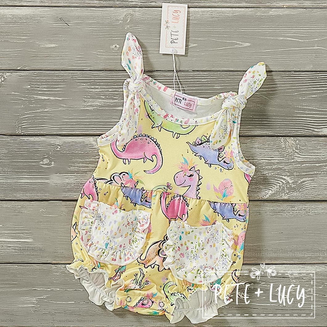 Dashin Dinos Romper **Pre Order