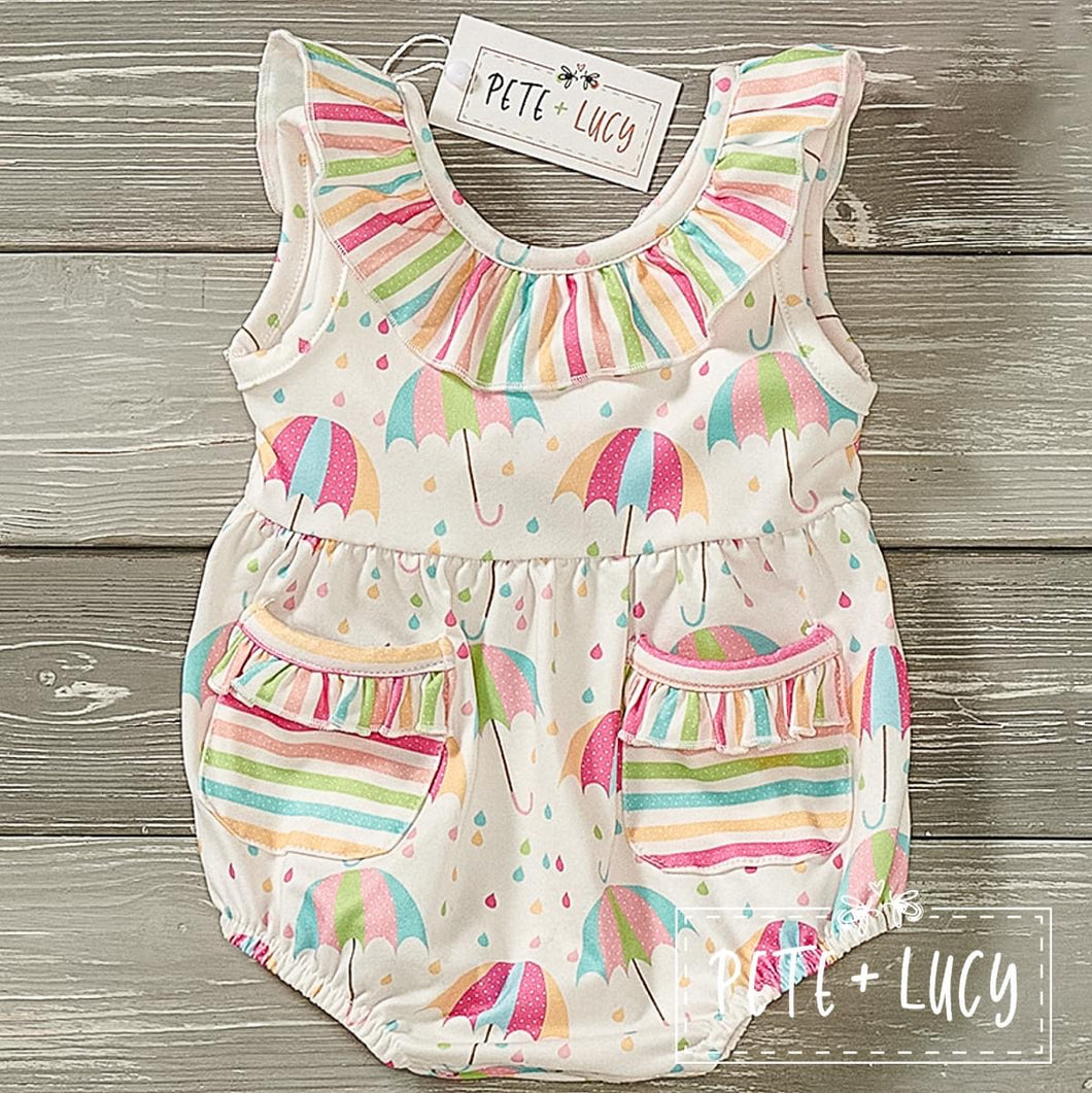 Rainbow Rain Romper