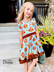 Gobble, Gobble twirly dress **PREORDER**