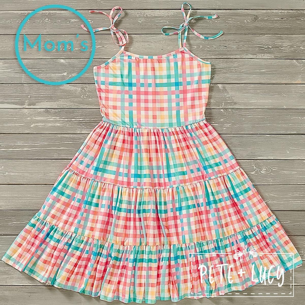 Summertime Gingham Ladies Dress **Pre Order