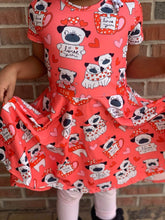 Load image into Gallery viewer, Vday Puppy Twirly dress

