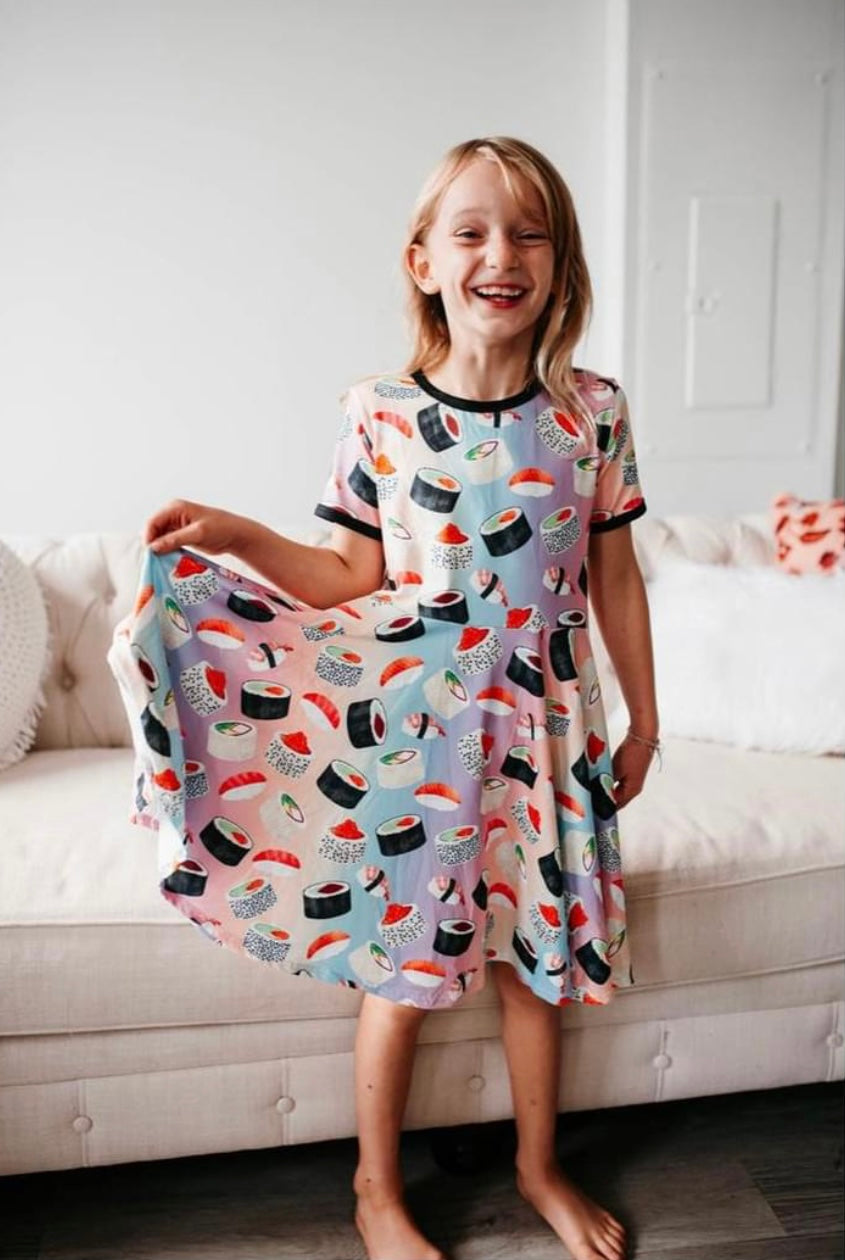 Sushi Twirly Dress **PREORDER**