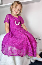 Load image into Gallery viewer, Purple Twirly Dress
