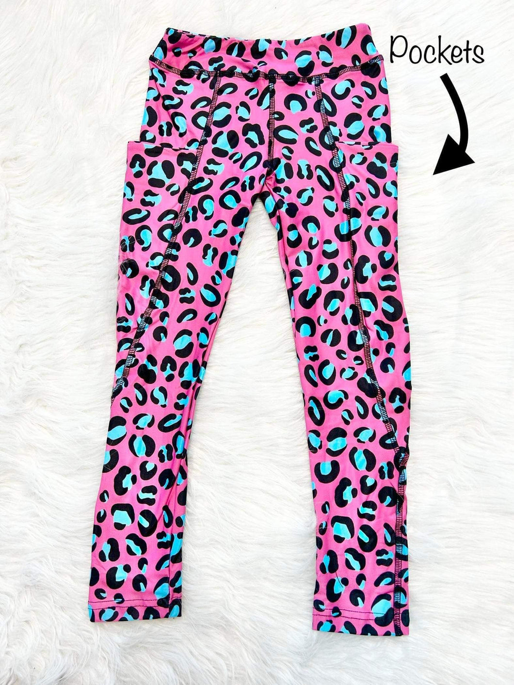 Little Dress Shoppe Pink Cheetah Leggings