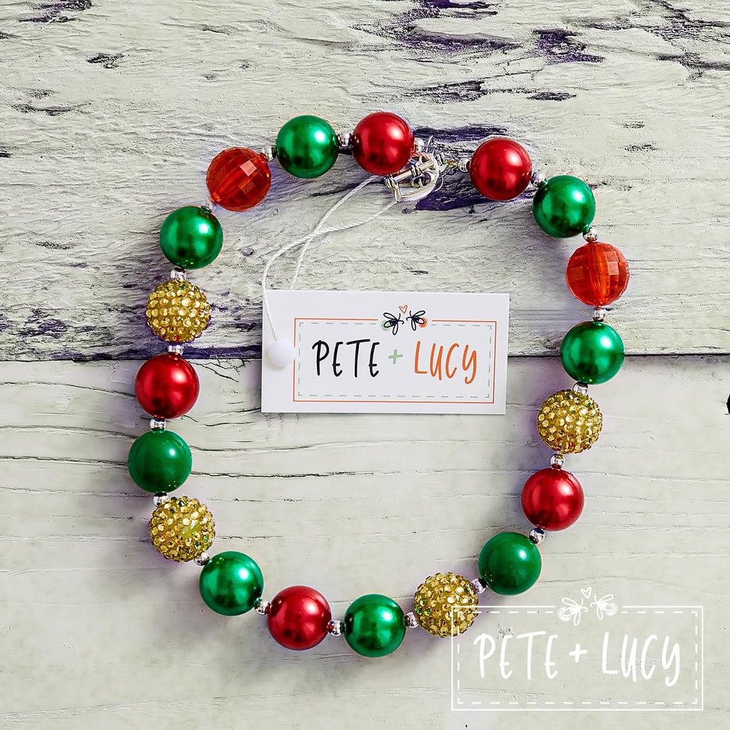 Christmas Mistletoe necklace