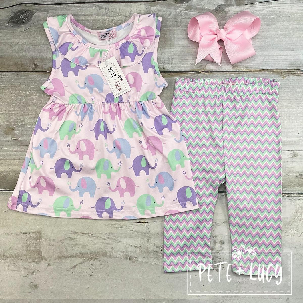 Ella the Elephant Capri Set