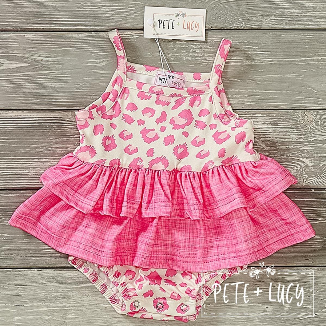 Pink Safari  Romper