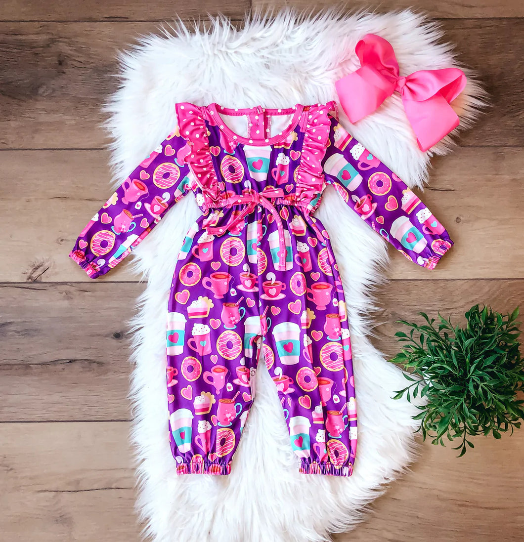 Latte Love Infant Romper **PREORDER**