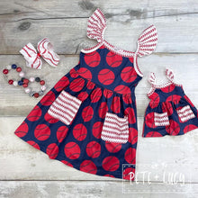 Load image into Gallery viewer, Take me out to the Ballgame Doll Dress
