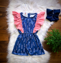 Load image into Gallery viewer, Americana Farmhouse Romper
