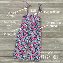 Load image into Gallery viewer, Tropical Paradise Girls Jumpsuit ** Pre Order
