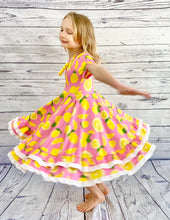 Load image into Gallery viewer, Lemon Twirly Dress
