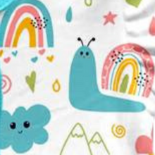 Load image into Gallery viewer, Snails &amp; Rainbows Ruffle Dress (SWS5027)-Dresses-Sparkledots-sparkledots
