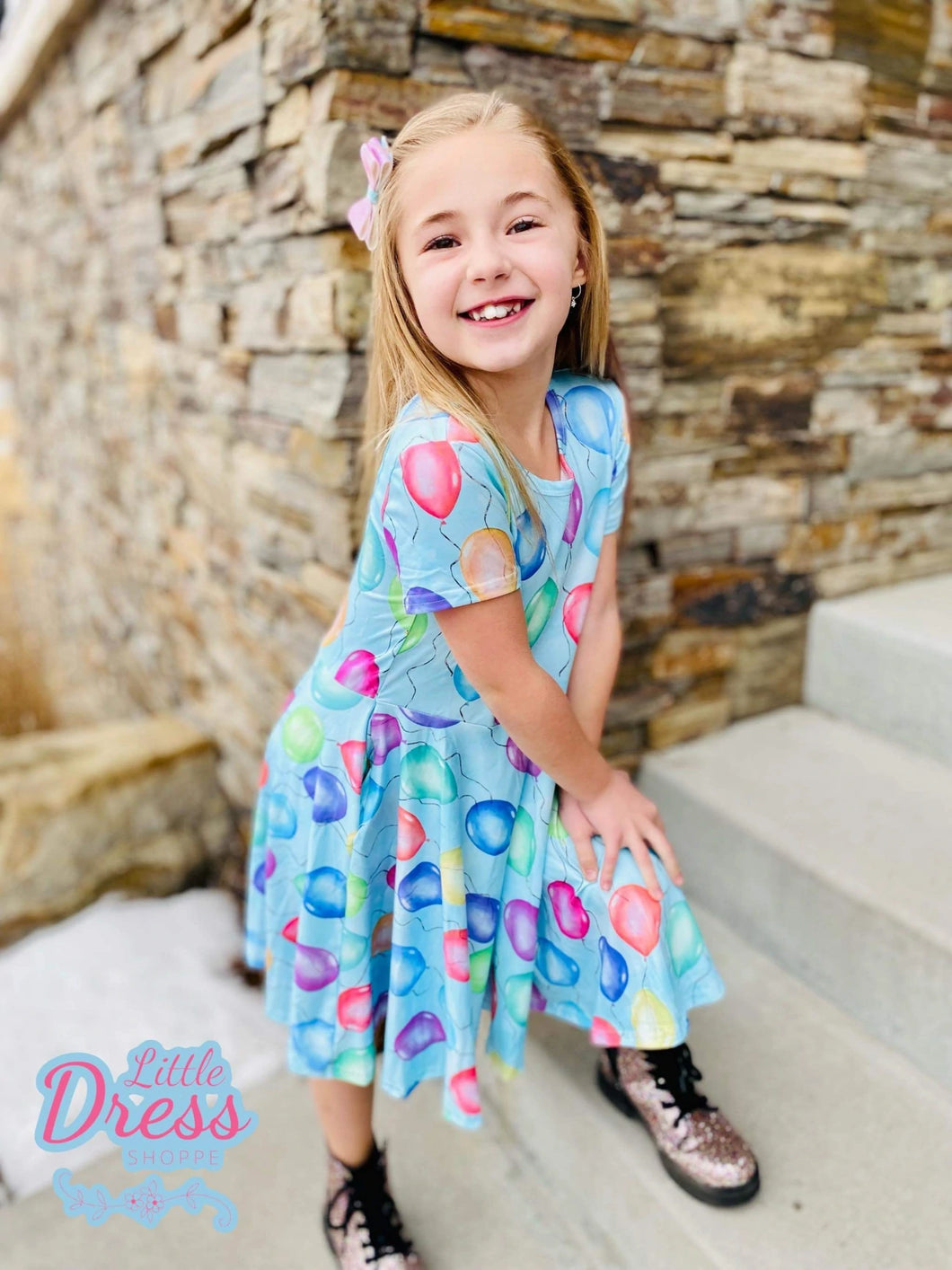 Balloon (Happy Birthday) Twirly Dress