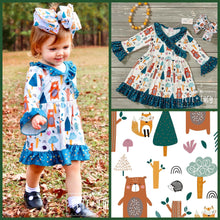 Load image into Gallery viewer, Trees and Dots Dress
