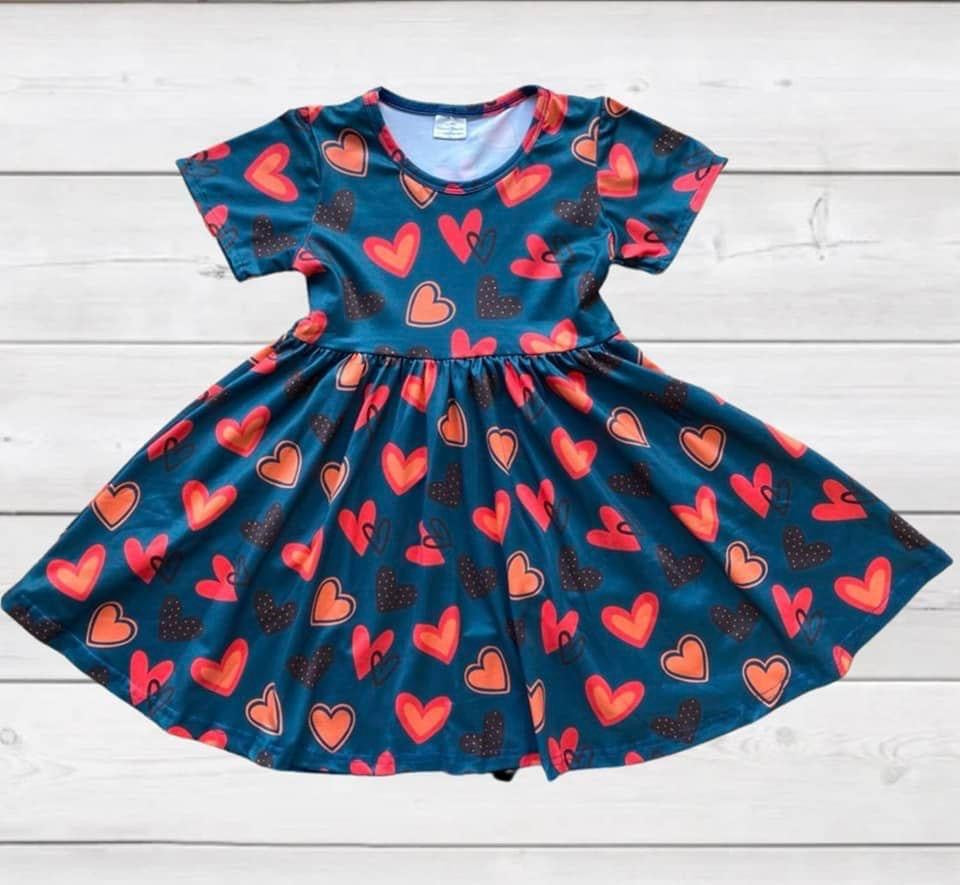 Coral Heart dress
