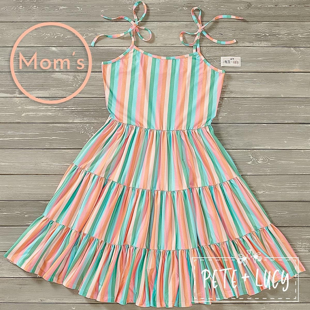 Summertime: Stripes Mom’s Dress *Pre Order