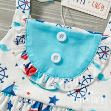 Load image into Gallery viewer, Come Sail with Me Infant Romper **Pre Order
