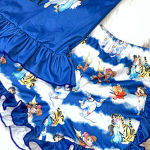 Load image into Gallery viewer, Blue &quot;A Whole New World&quot; Arabian Princess Ruffle Tee and Shorts Set
