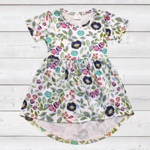 Load image into Gallery viewer, Light Blue Floral Tunic (SWS1034)-Dresses-Sparkledots-sparkledots
