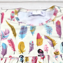 Load image into Gallery viewer, Pretty Feathers Ruffle Sleeve Dress (SWS5025)-Dresses-Sparkledots-sparkledots
