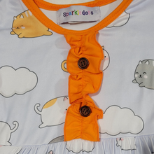 Load image into Gallery viewer, Cats in the Clouds Ruffle Dress (SWS5031)-Dresses-Sparkledots-sparkledots
