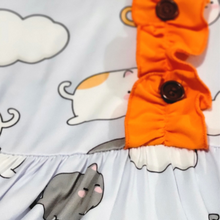 Load image into Gallery viewer, Cats in the Clouds Ruffle Dress (SWS5031)-Dresses-Sparkledots-sparkledots
