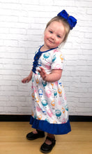 Load image into Gallery viewer, Cute Robots Ruffle Dress (SWS5032)-Dresses-Sparkledots-sparkledots
