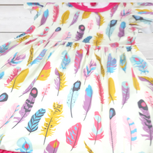 Load image into Gallery viewer, Pretty Feathers Ruffle Sleeve Outfit (SWS5046)-Outfit Sets-Sparkledots-sparkledots
